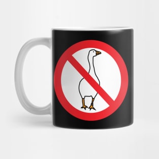 No Goose Gaming Sign Mug